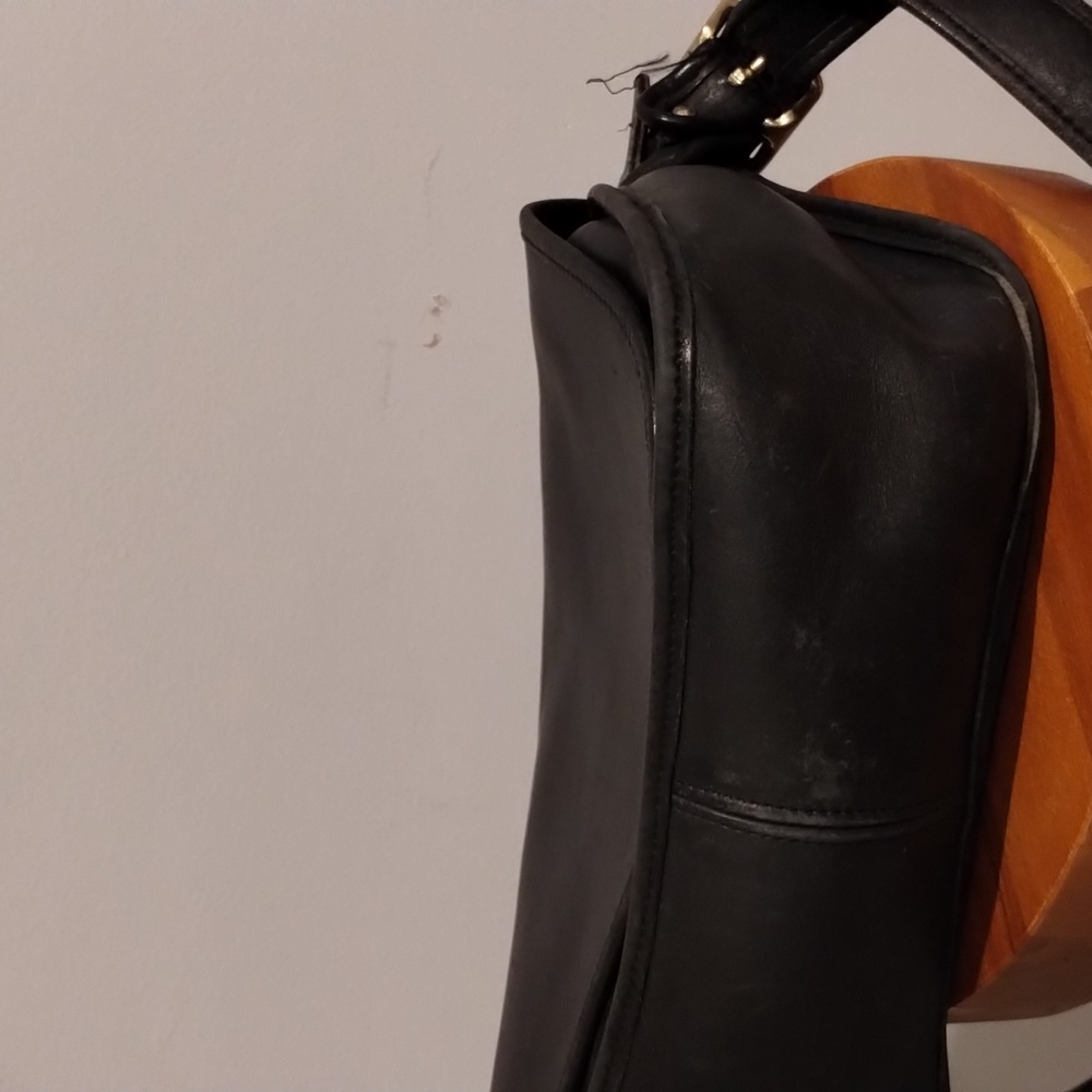 Coach Leather Crossbody Bag Vintage Black Patricia's Legacy Shoulder Bag 9951 - Picture 12 of 17